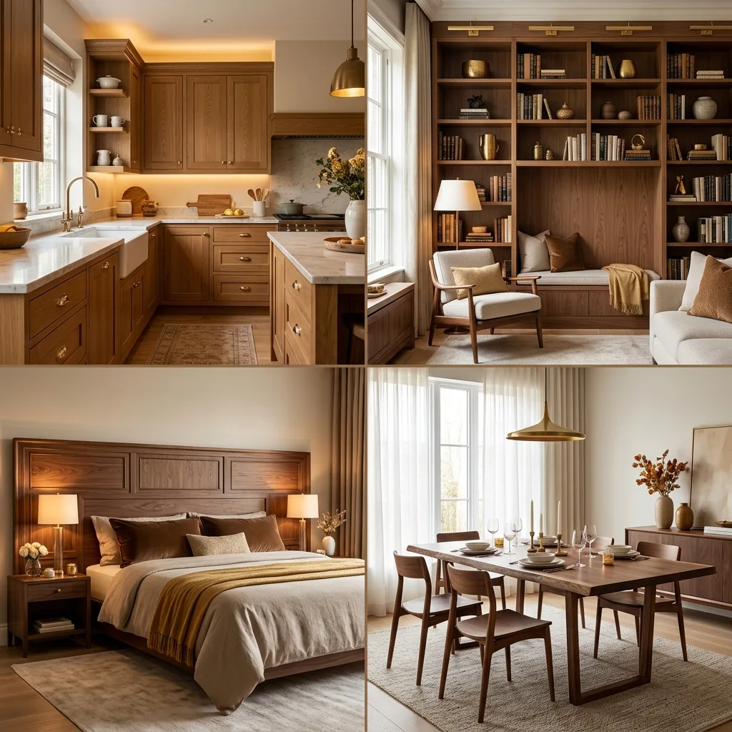 Complete home interior makeover with custom woodwork